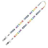 5/8” Dual Attachment Soft & Smooth Sublimation Lanyard